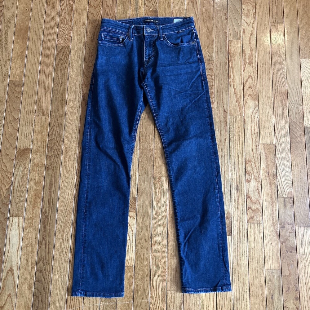 Mavi Jeans Mens Size 29/34 (Actual 29x32) Zach Straight Leg Dark Wash Stretch